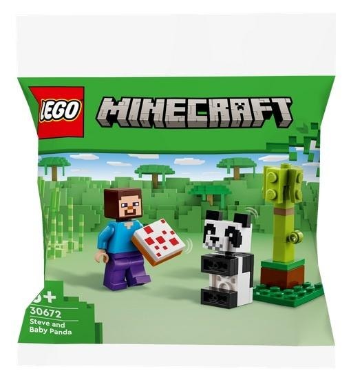 LEGO Minecraft Steve and baby panda - Building set for Minecraft fans