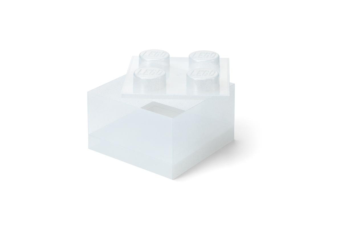 LEGO Brick Four Container transparent with glitter - perfect for storage