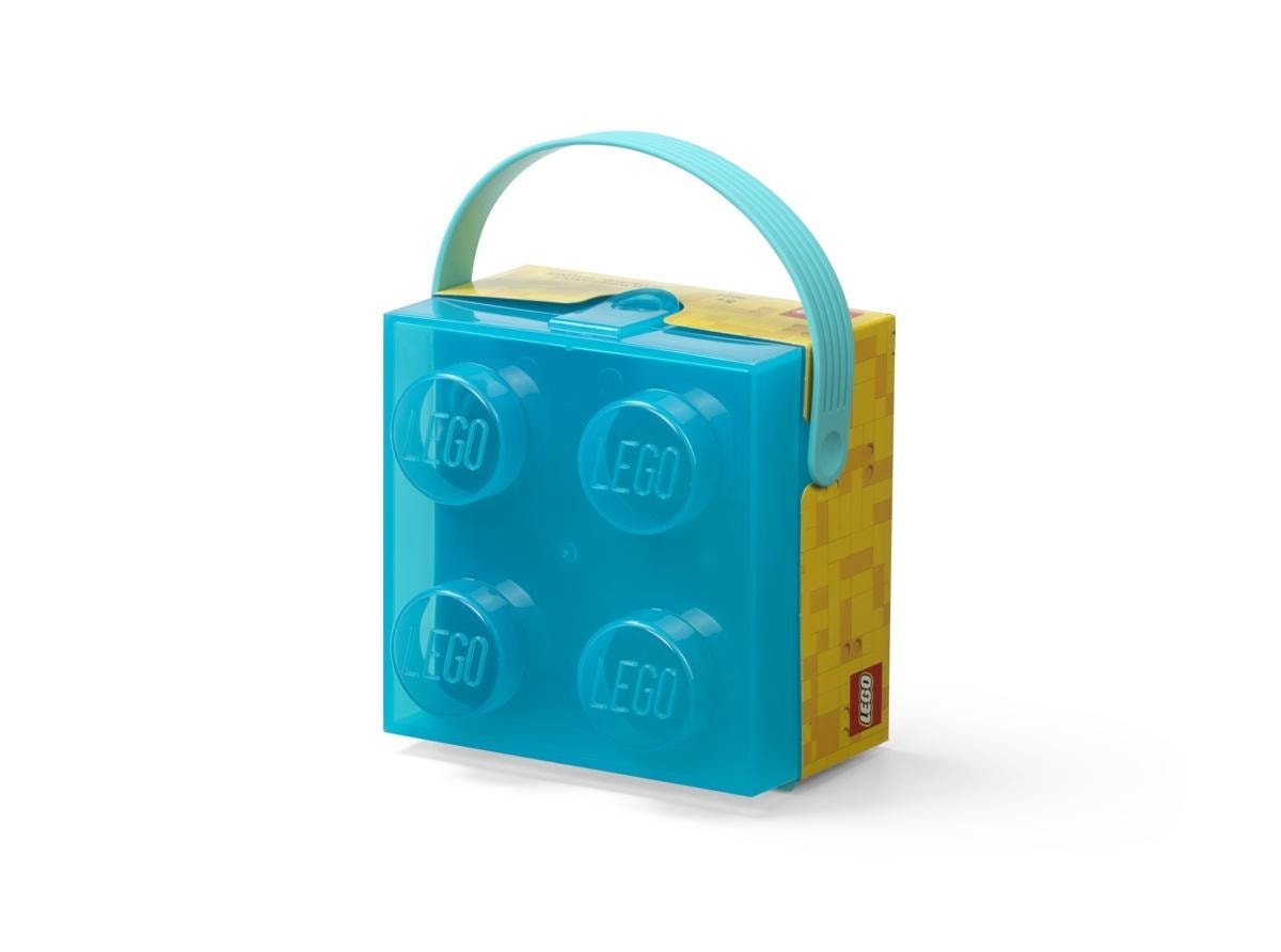 LEGO Brick container with handle four transparent - perfect for storage