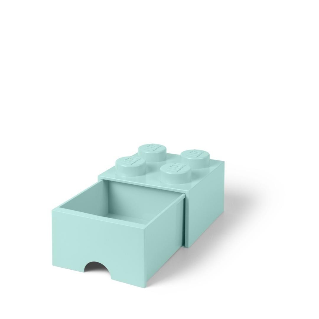 LEGO Storage brick with drawer four blue - perfect for storage