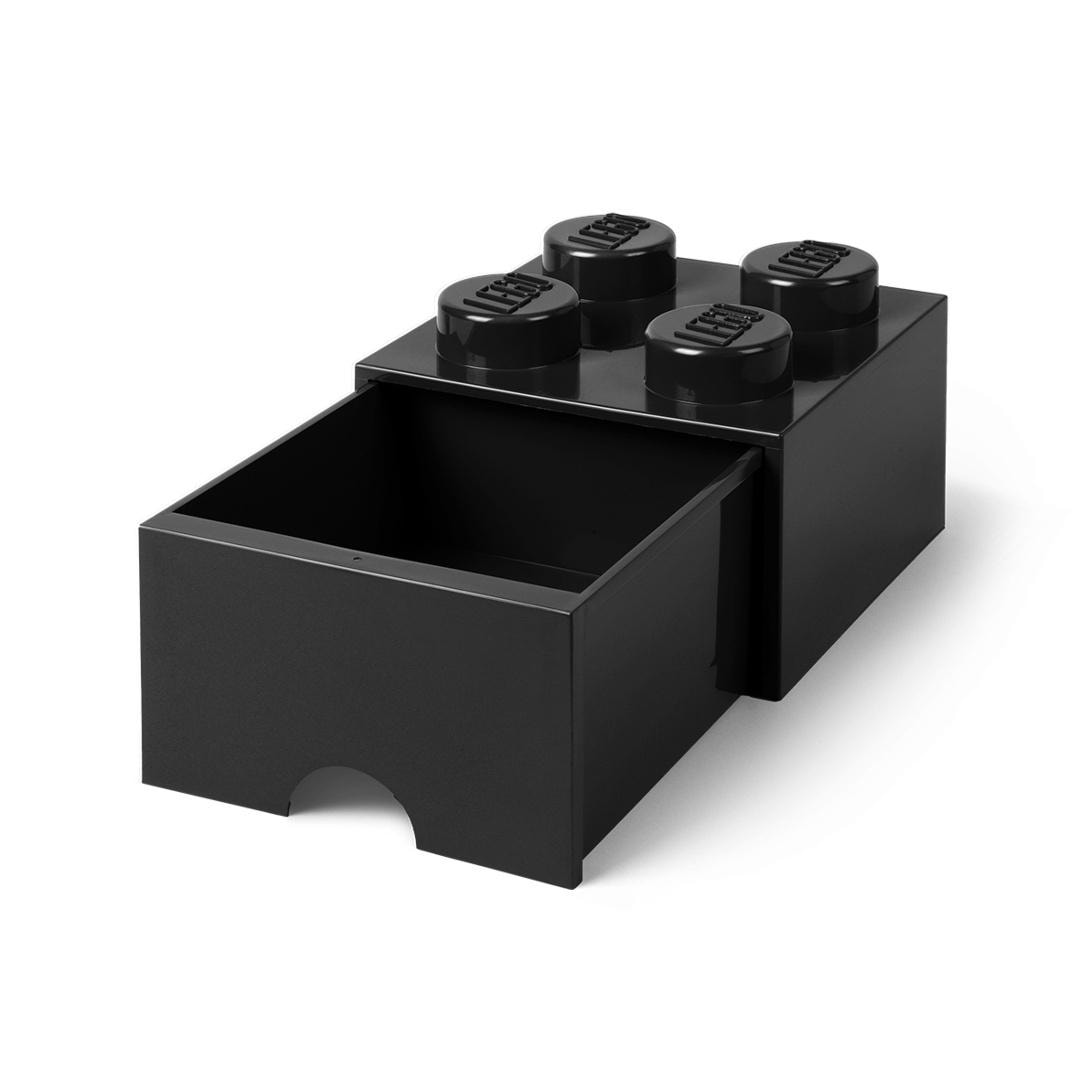 LEGO Storage Brick with Drawer Four Black - perfect for storage