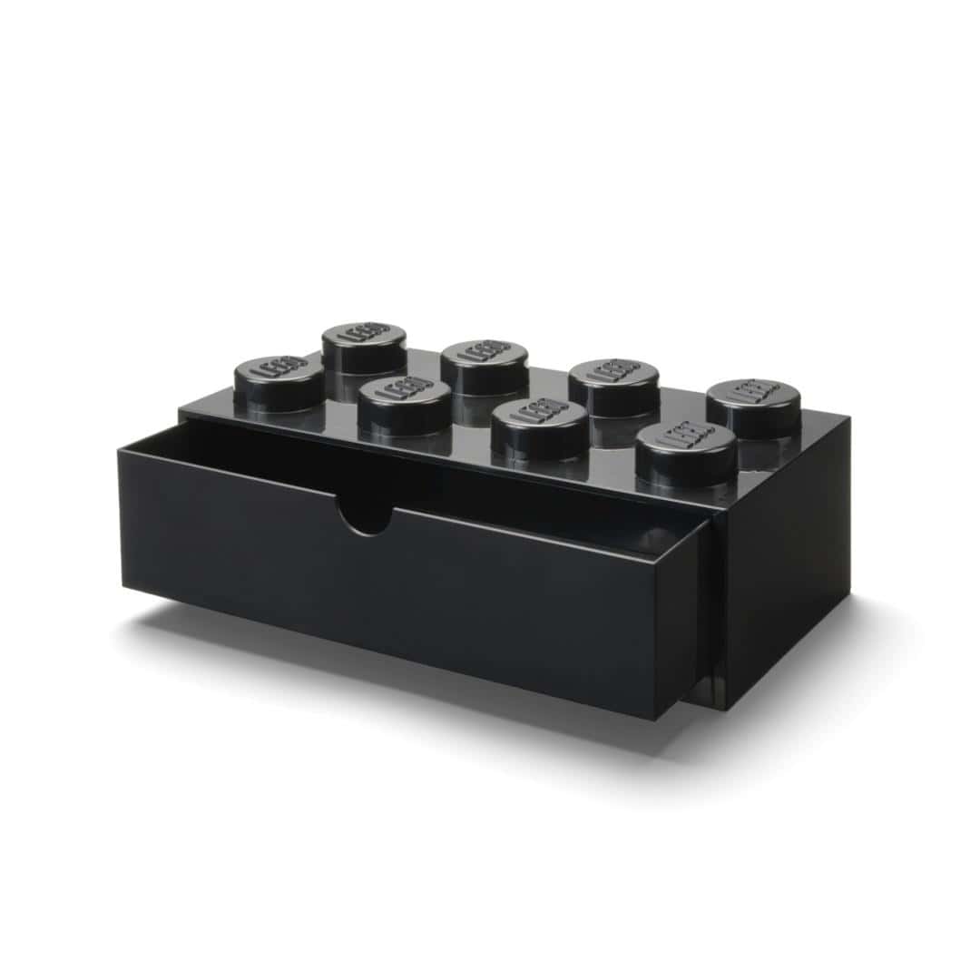 LEGO Storage brick with drawer eight black - ideal for storage