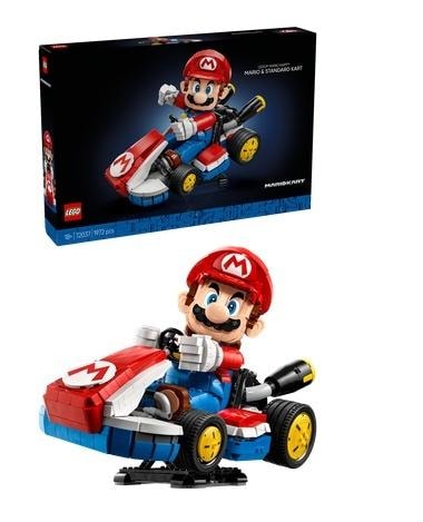 Lego Super Mario Mario and Standard Kart - building and decoration model