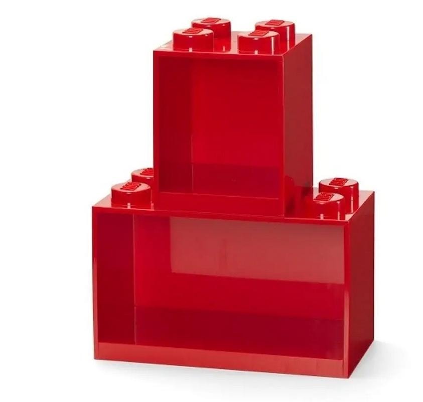 LEGO(R) red wall shelf set - perfect for a child's room