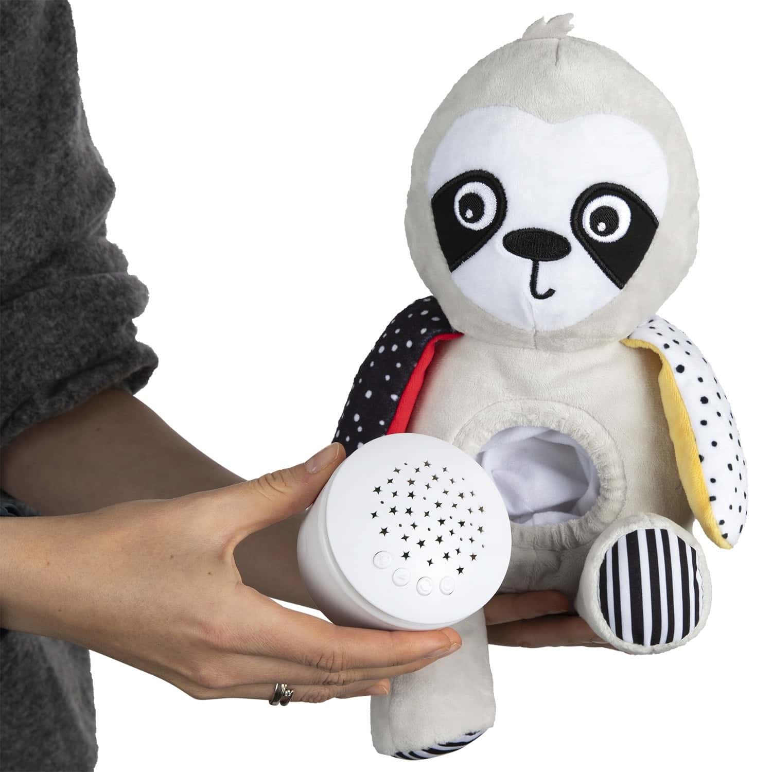 Sloth with music box and projector - perfect sleep companion for children