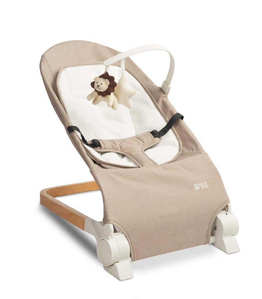 Caretero Pine brown - Baby bouncer with adjustment and toys
