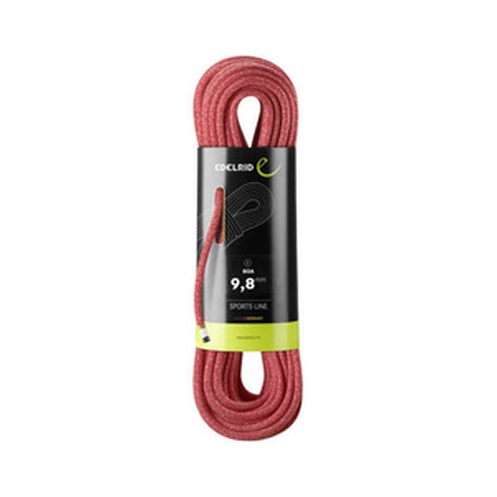 Edelrid Climbing Rope 9.8 mm Red 80 m - ideal for climbing