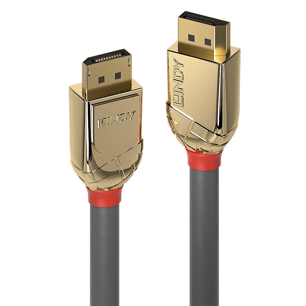 Lindy 5m DisplayPort 1.2 Cable Gold Line - High image quality