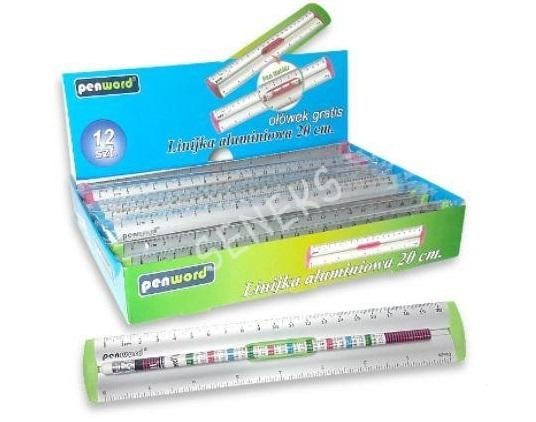 Aluminum Ruler 20 cm MIX Colors - precise measuring tool