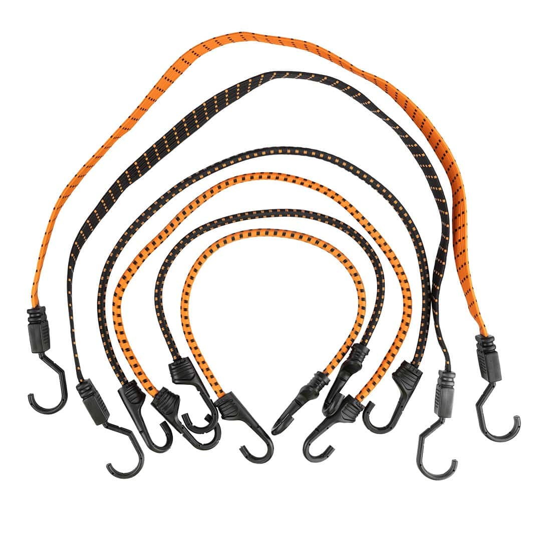 NEO TOOLS Rubber bungee cords with hooks - 6 pieces set