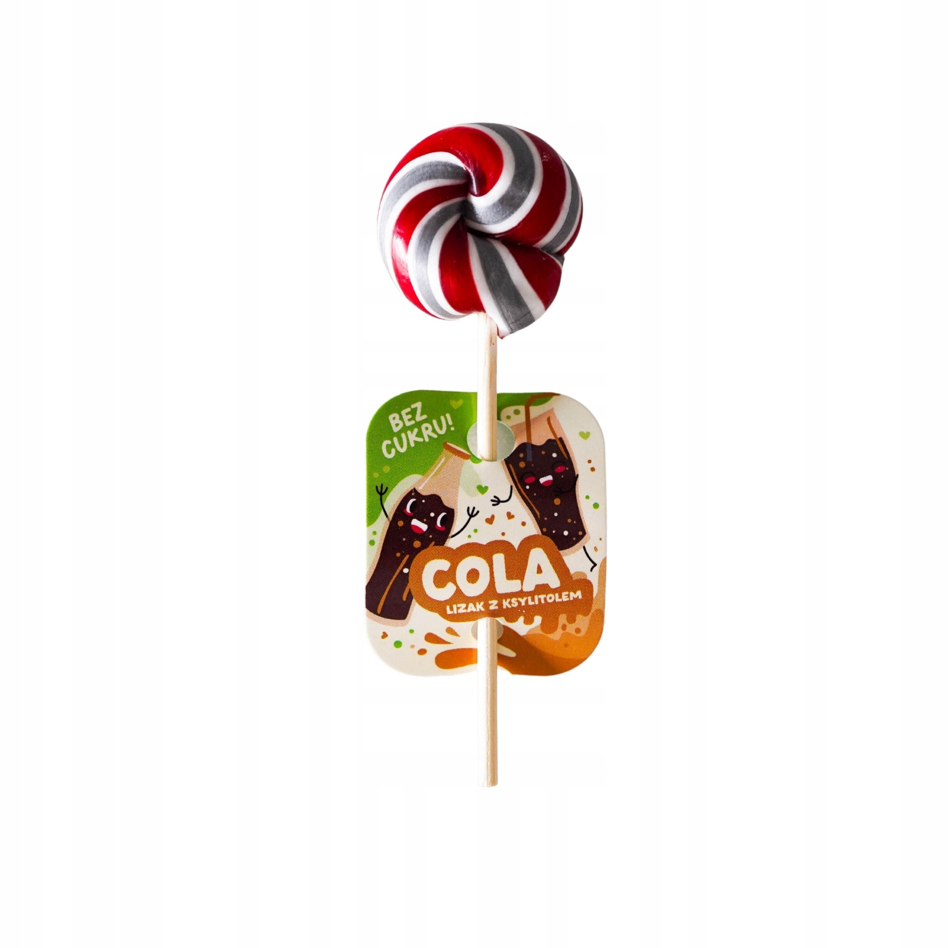 Red Band Sugar-Free Cola Lollipop - Refreshing sweetness without guilt!