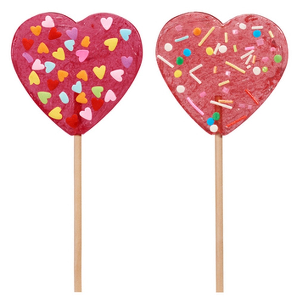 Becky's Strawberry Heart Lollipop 75g - sweet joy for everyone