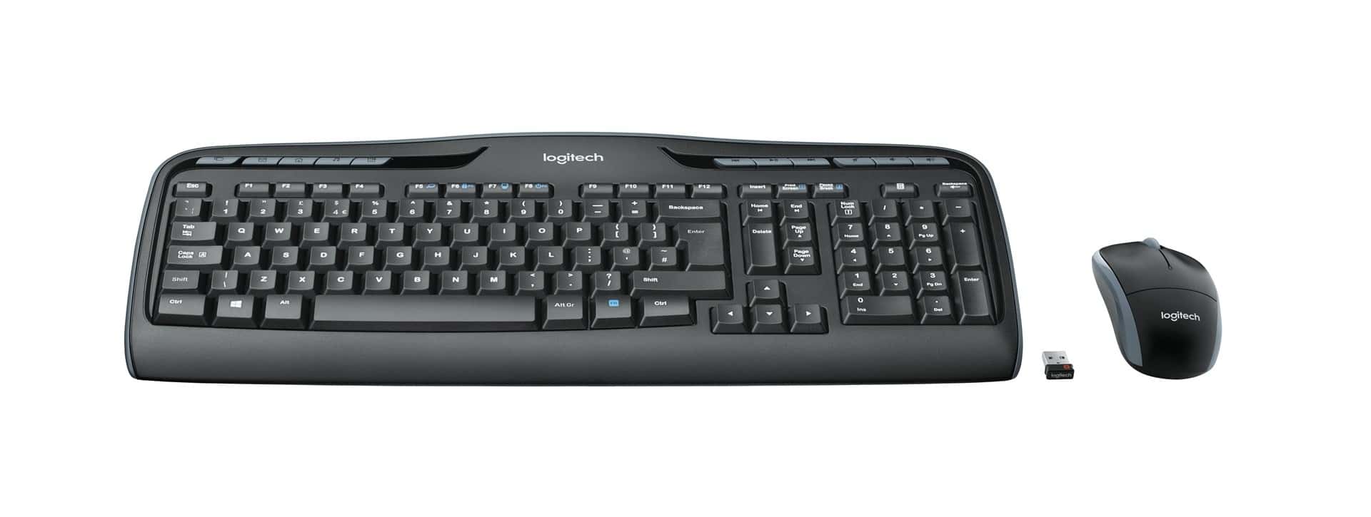 Logitech Membrane Keyboard + Mouse Set USB - Comfort and Reliability
