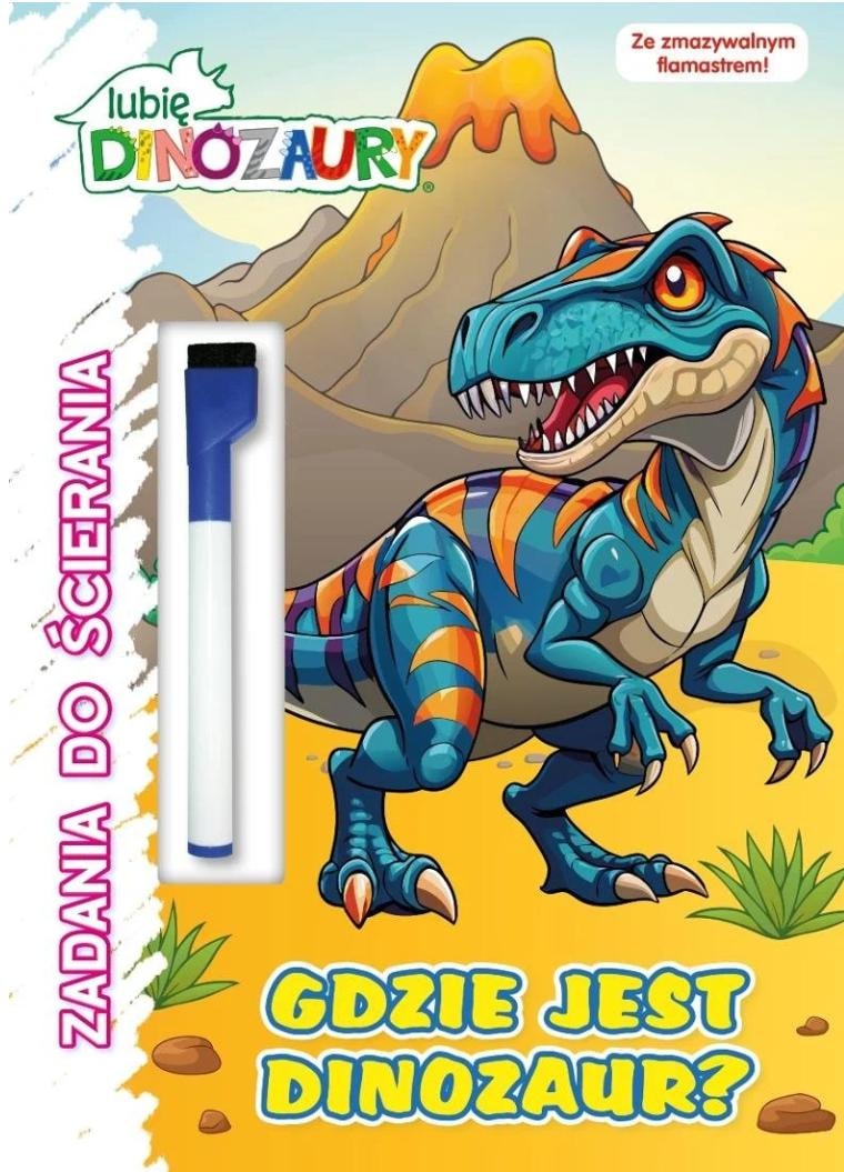 Where is the dinosaur? I like Dinosaurs. Wipe-clean tasks