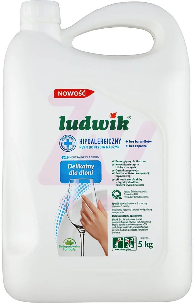 Ludwik Hypoallergenic Dishwashing Liquid 5 kg - gentle and effective