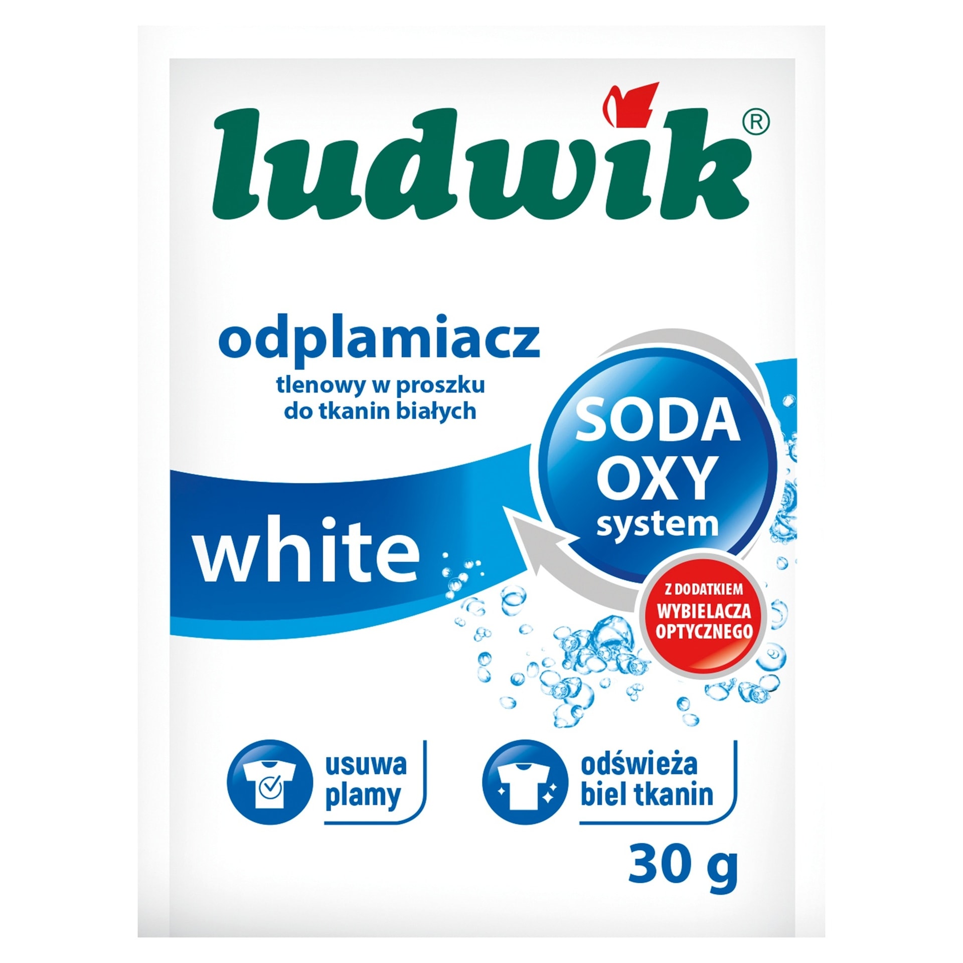 Ludwik - Oxygen stain remover for white 30g - effective and safe