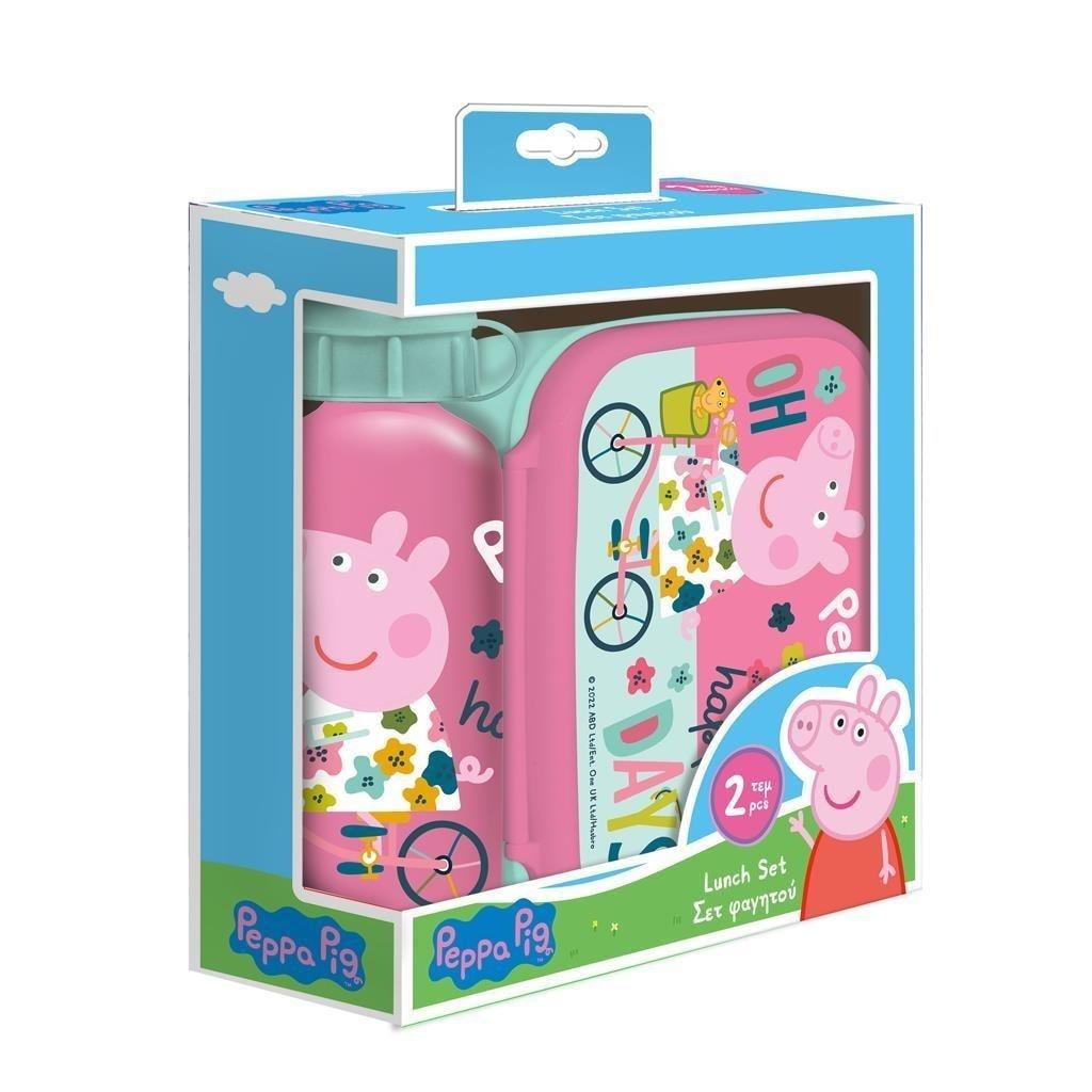 Peppa Pig Lunchbox Set - ideal for school and trips