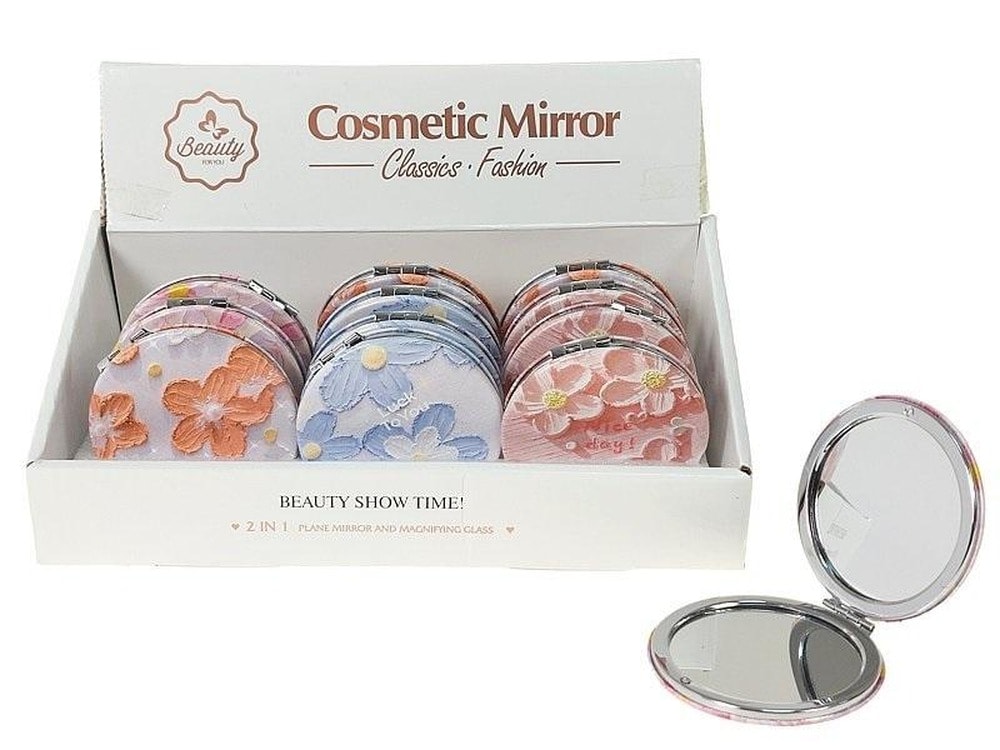 Flowers Mirror - set of 12 pieces ideal for handbag