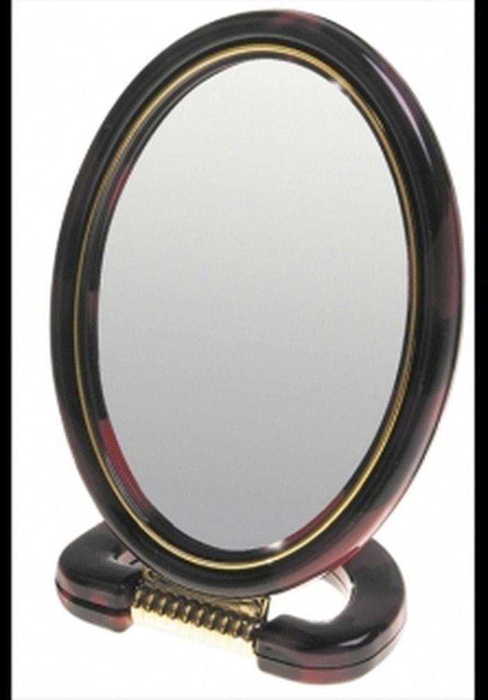 Inter-Vion Double-sided oval mirror 13 cm - ideal for makeup