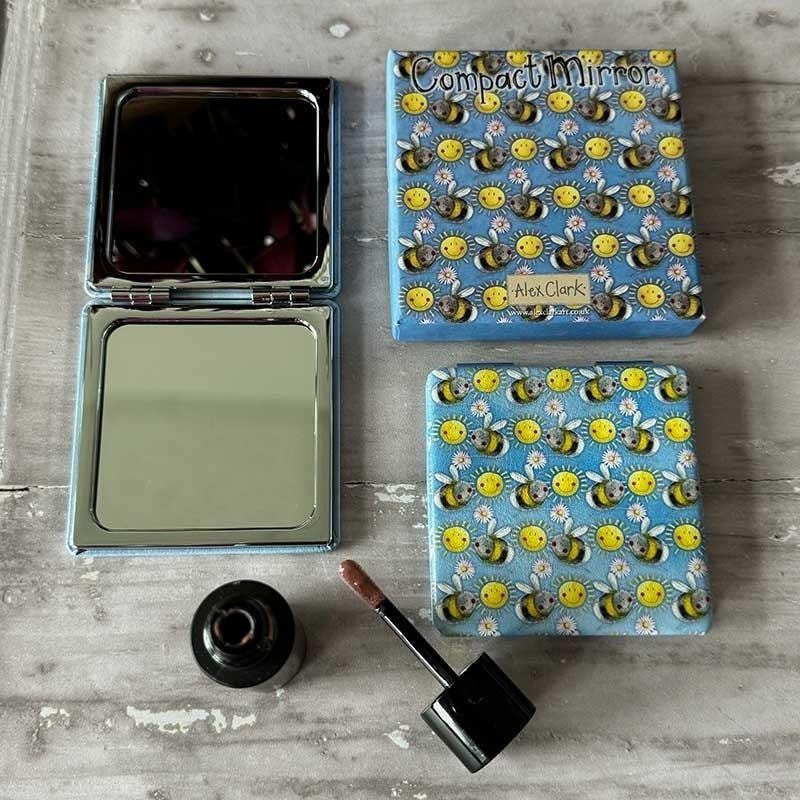 Mirror in a box Sunny bees - compact and charming