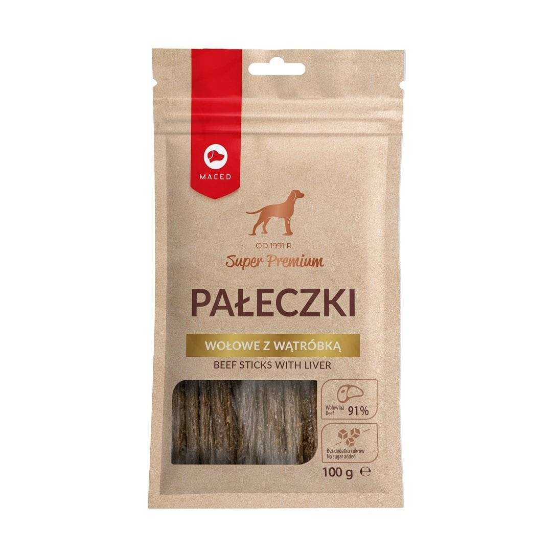 Maced Beef Sticks with Liver - delicious treat for your dog