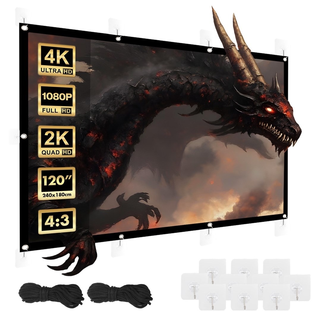 Maclean Projection Screen 120" - cinematic experience at home
