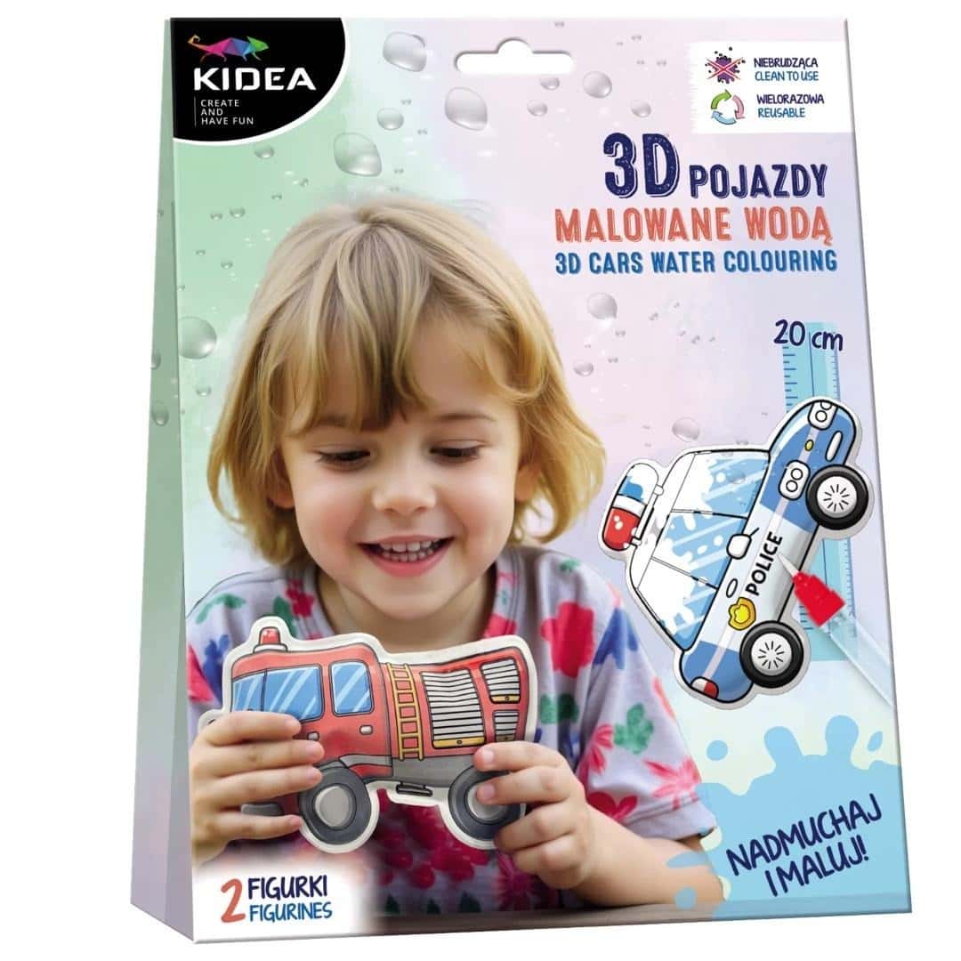 Kidea Magic vehicles for painting with water - 2 pieces of creative fun