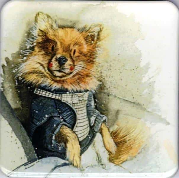 Alex Clark Magnet FM253 Dog Molly - decorative fridge magnet