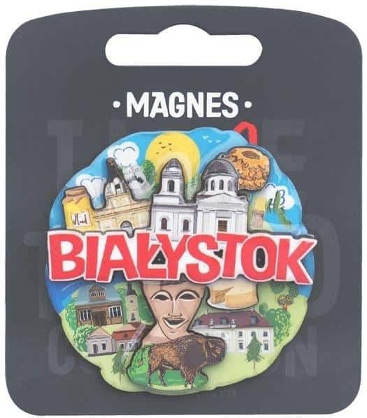 Magnet I love Poland Białystok - Souvenir from Poland