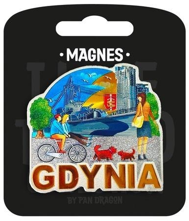 I love Poland Gdynia - Souvenir magnet with the charm of the city
