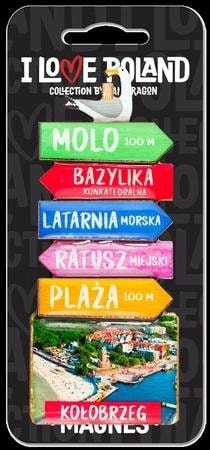 I love Poland Kołobrzeg - Souvenir Magnet from Kołobrzeg
