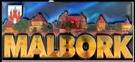 I love Poland Fridge magnet Malbork - Souvenir from Poland