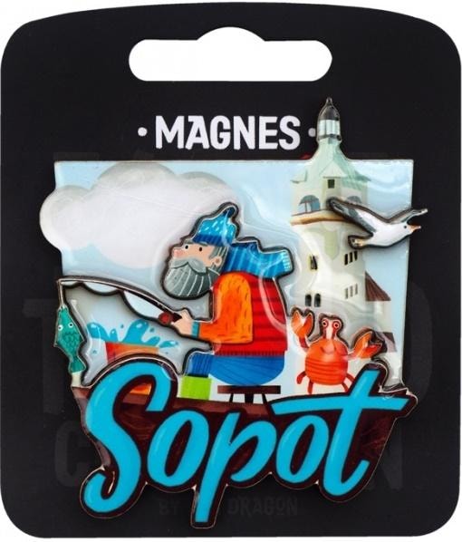 I love Poland Sopot Magnet - Souvenir from Sopot