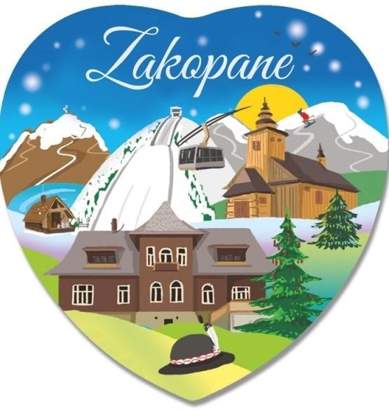 I love Poland Zakopane Magnet - Souvenir from the Mountains