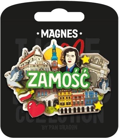 I love Poland Zamość - Souvenir Magnet with foil