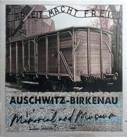 Pan Dragon Auschwitz Magnet - Souvenir made of metallized foil