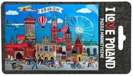 Puzzle magnet Krakow - Souvenir from the heart of Poland