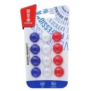 MemoBe Magnets for whiteboards - round, 12 pieces, ideal for the office