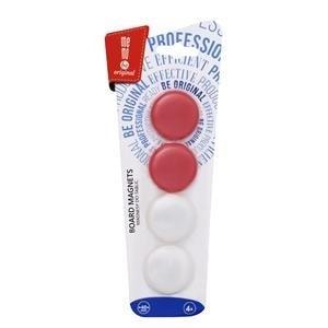 MemoBe Magnets for boards 40mm 4pcs - ideal for office and home