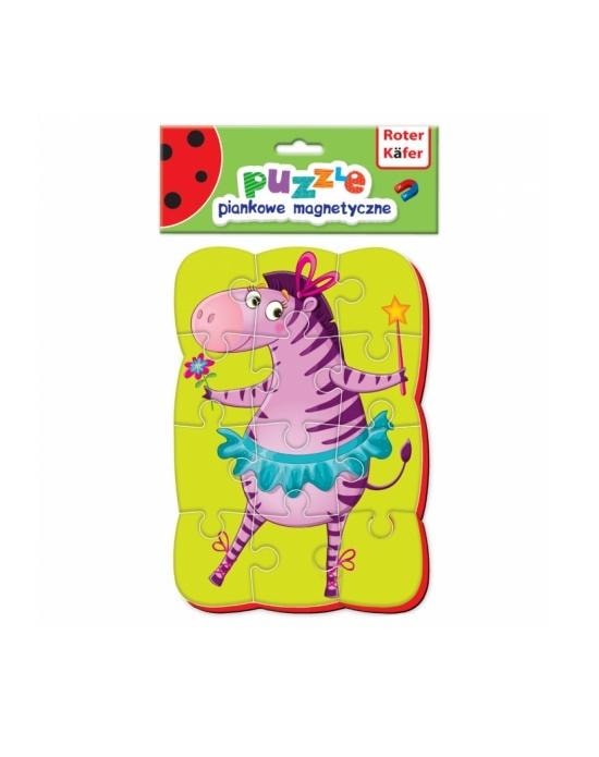 Roter Kfer A5 Foam Magnetic Puzzle Zebra - educational fun