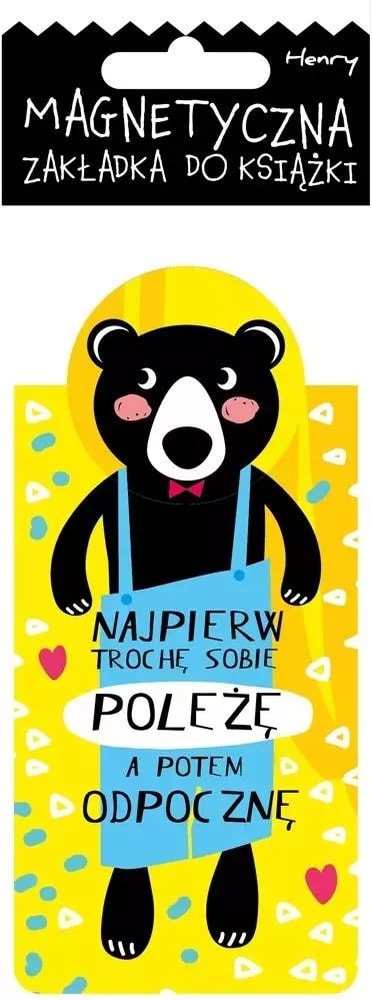 Magnetic bookmark Bear Lie down - ideal for books