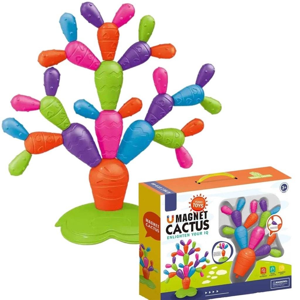 Magnetic cactus - educational toy for children - develop creativity!