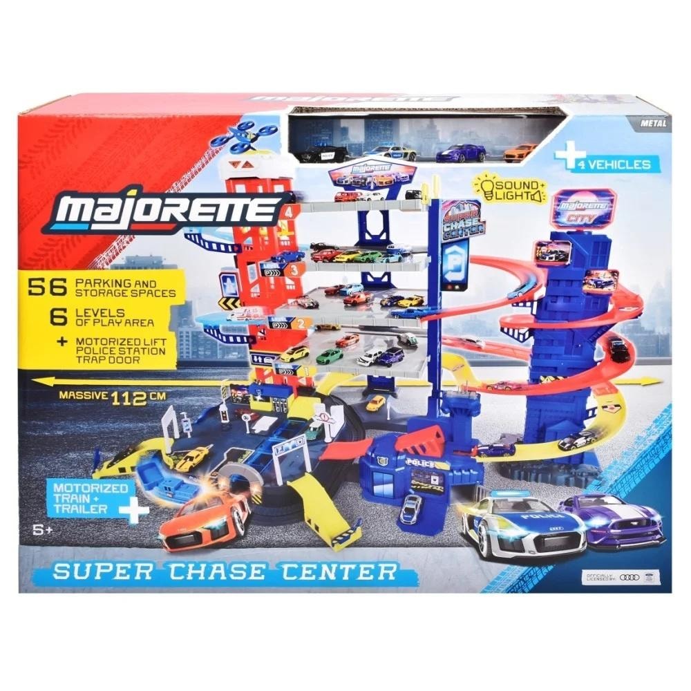 Majorette Super Pursuit Center - 5 cars, elevator, action!