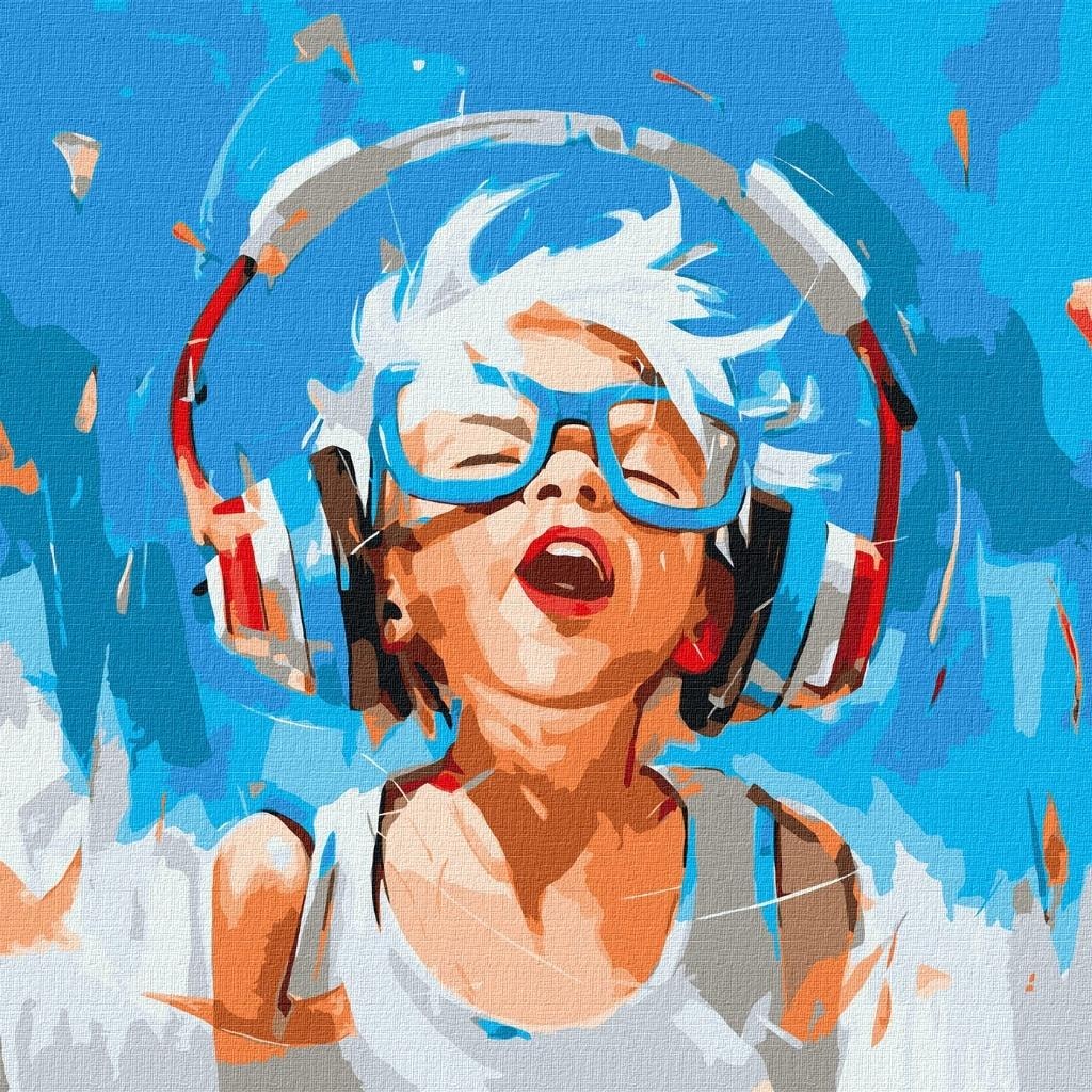 Ideyka - Painting by numbers - His summer rhythms 50x50 cm - Create your own masterpiece