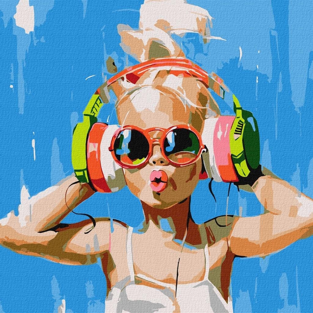 Ideyka Painting by Numbers - Her Summer Rhythms 50x50cm - create your own masterpiece!