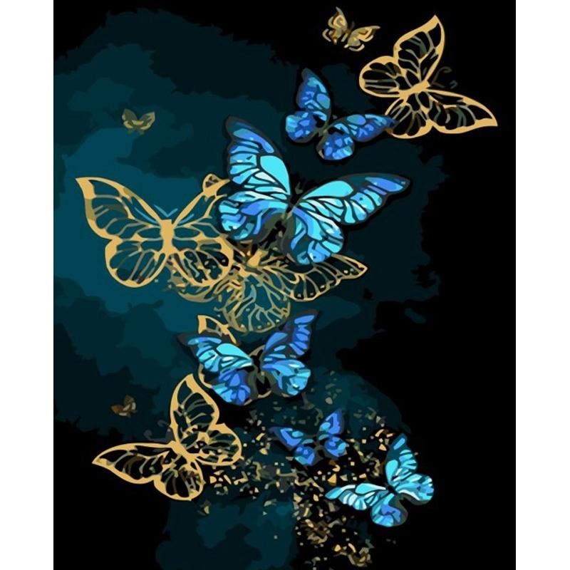 Painting by numbers Butterflies 40x50cm - create your own masterpiece