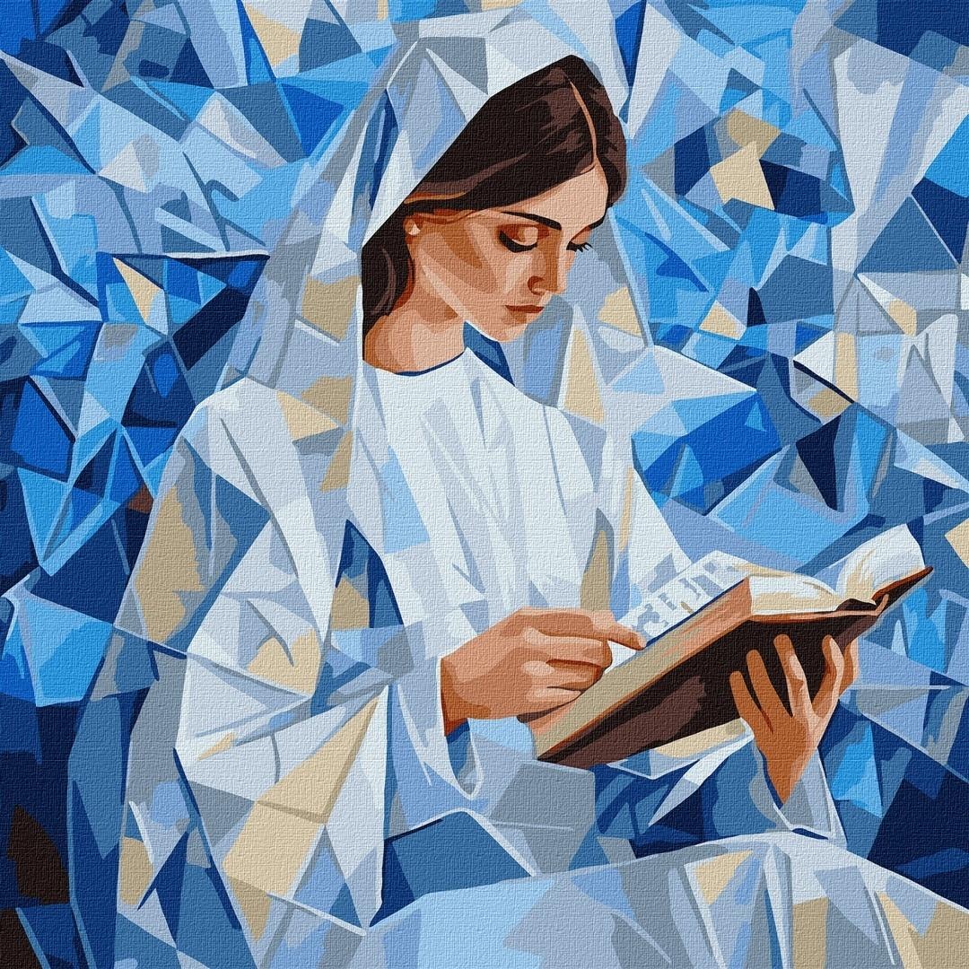 Ideyka Painting by Numbers - Silent Reading 40x40cm - Create your own masterpiece