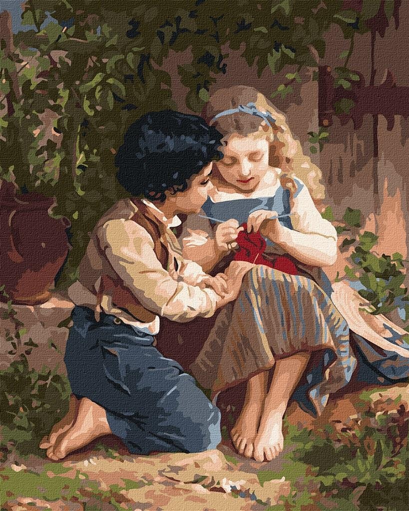 Ideyka Painting by numbers - Two in the garden 40x50cm - create your own masterpiece