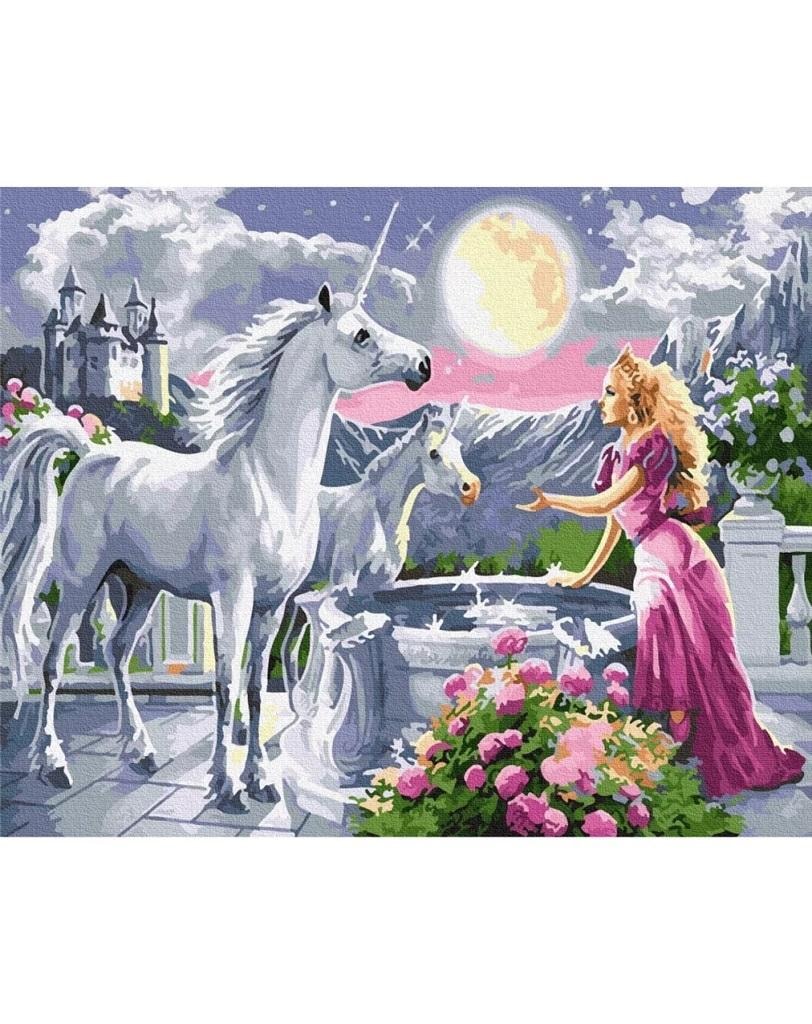 Twoje Hobby - Painting by numbers Unicorn 40x50cm - Develop creativity!
