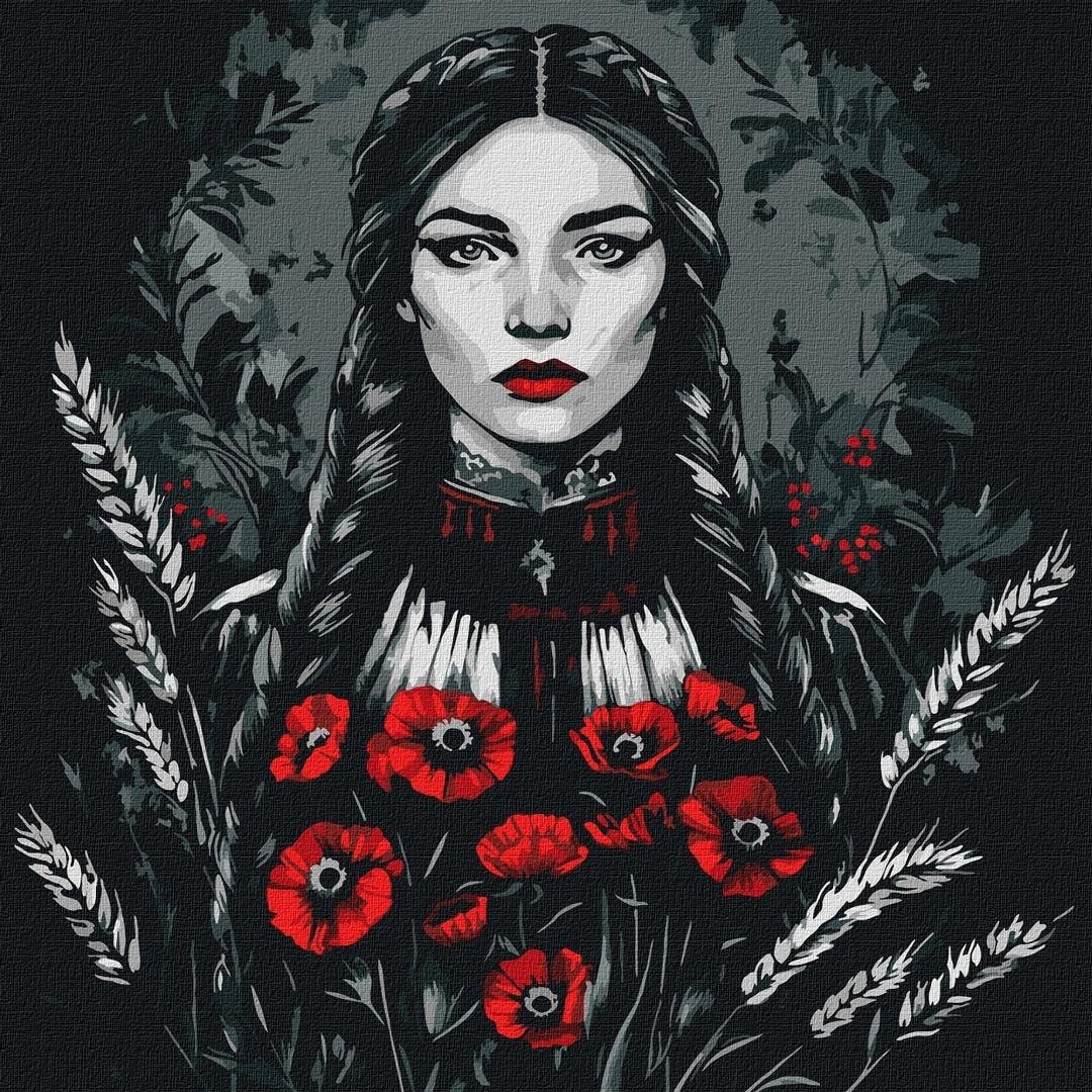 Ideyka Painting by numbers - Female power 40x40 cm - create your own masterpiece